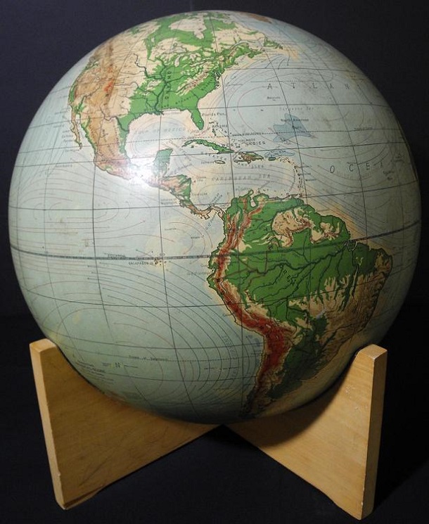 Globes Antique 14 To 16 Inches In Diameter