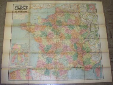 Map Antique Nouvelle Carte De France Belgique Bords Du Rhin Suisse Etc