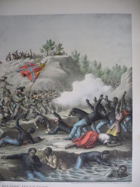 Print Antique Historic The Fort Pillow Massacre